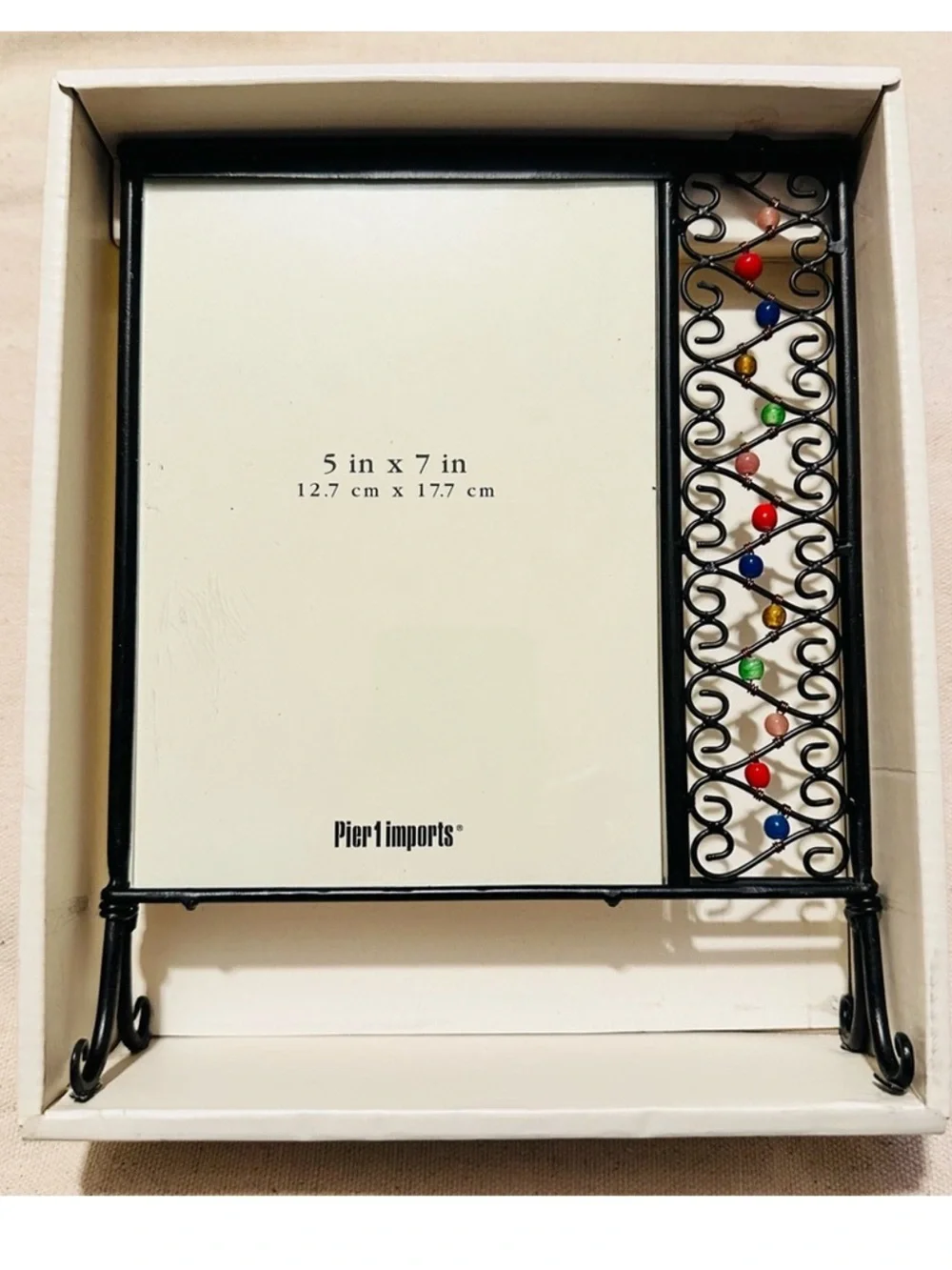 Pier One | Frame | Beaded Metal Frame with Beads